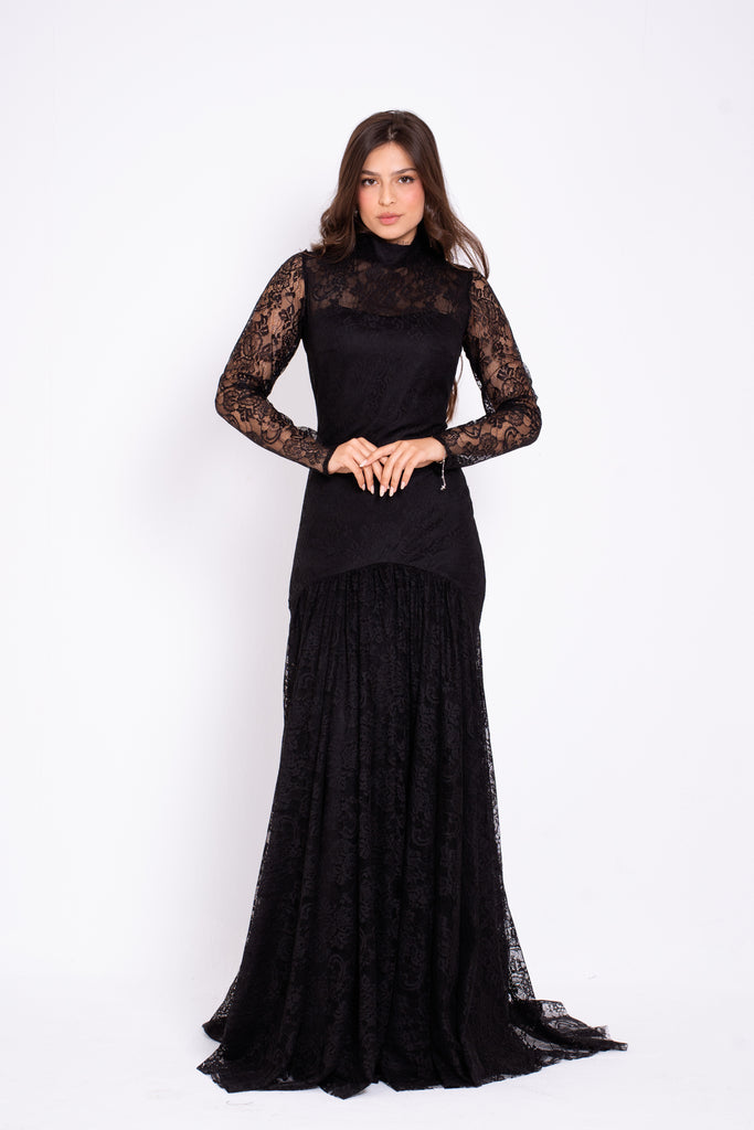 chinese dress ladies LONG DRESS WITH TIE FRONT EGYPTIAN ROSE